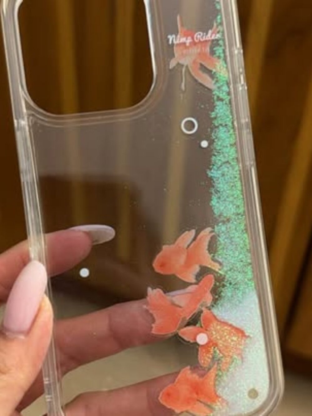 Goldfish Glitter iPhone Case for iPhone 15 pro